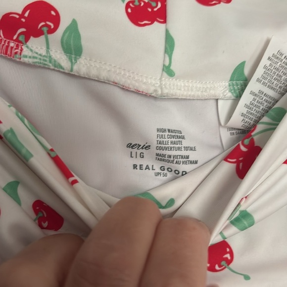 Aerie Cherry Print Bikini Bottoms - Picture 2 of 4